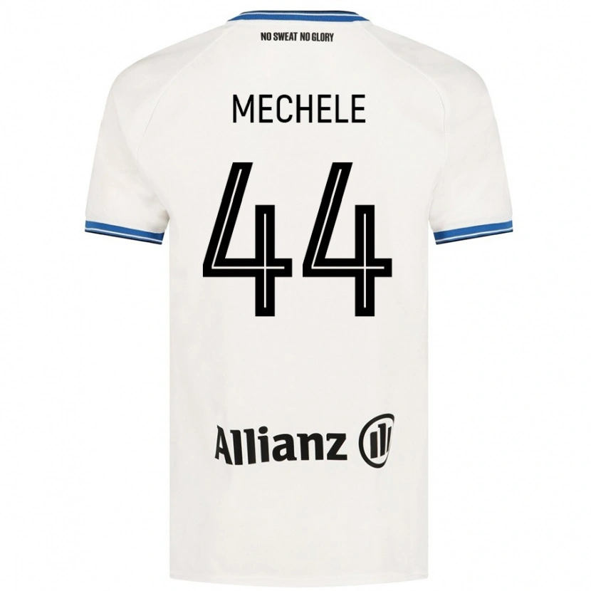 Danxen Kobiety Brandon Mechele #44 Biały Wyjazdowa Koszulka 2024/25 Koszulki Klubowe
