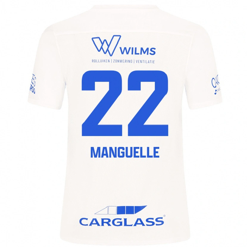 Danxen Kobiety Brad Manguelle #22 Biały Wyjazdowa Koszulka 2024/25 Koszulki Klubowe