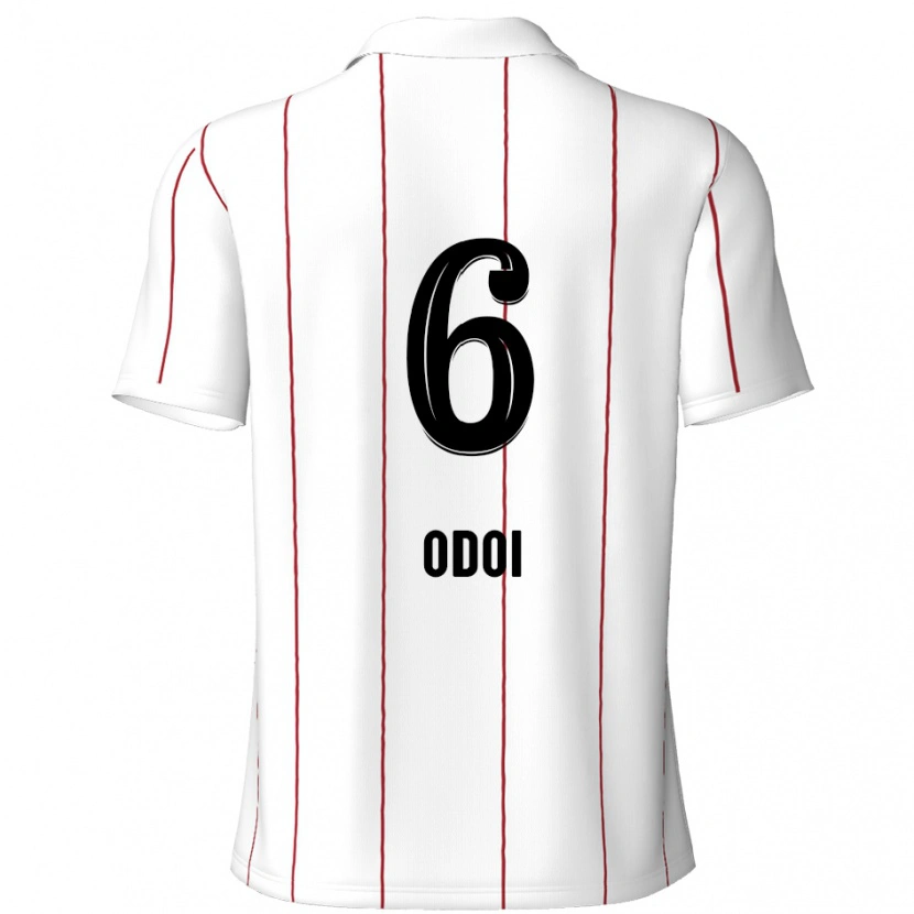 Danxen Kobiety Denis Odoi #6 Biały Czarny Wyjazdowa Koszulka 2024/25 Koszulki Klubowe