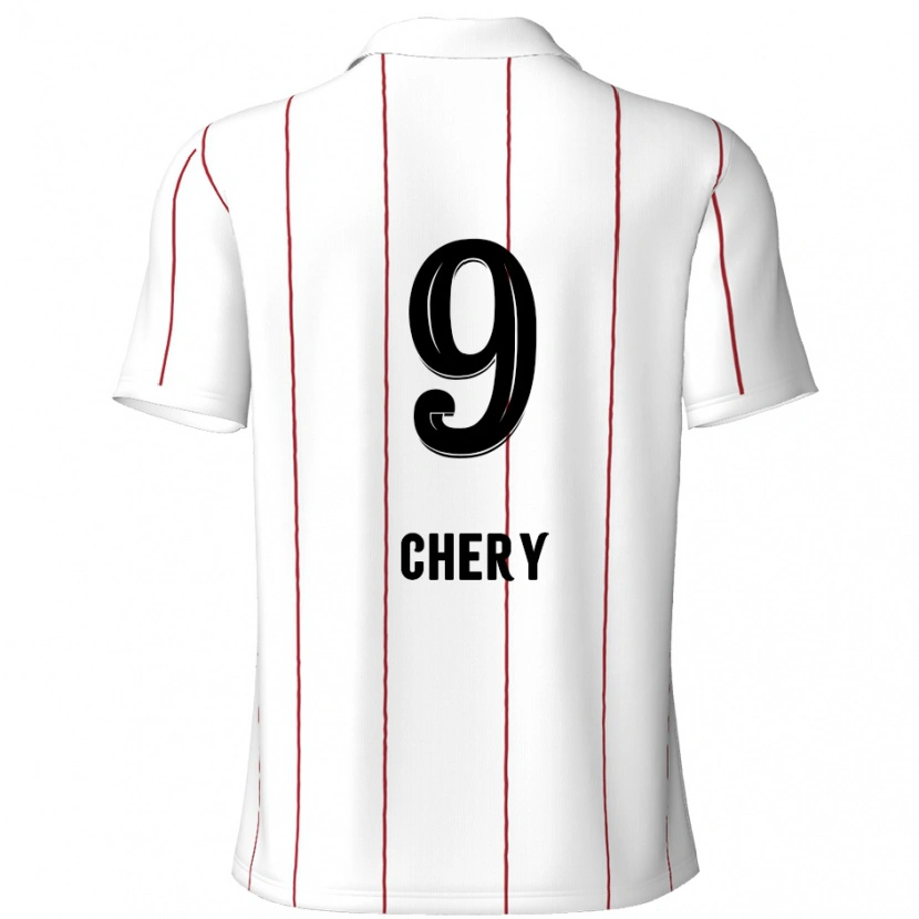Danxen Kobiety Tjaronn Chery #9 Biały Czarny Wyjazdowa Koszulka 2024/25 Koszulki Klubowe