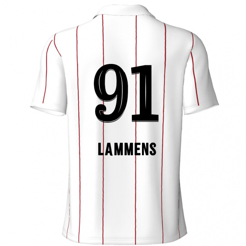 Danxen Kobiety Senne Lammens #91 Biały Czarny Wyjazdowa Koszulka 2024/25 Koszulki Klubowe
