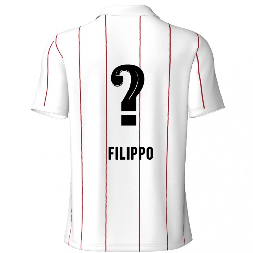 Danxen Kobiety Niels Filippo #0 Biały Czarny Wyjazdowa Koszulka 2024/25 Koszulki Klubowe