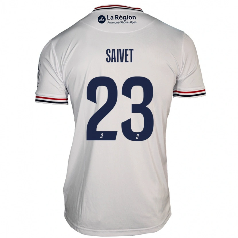 Danxen Kobiety Henri Saivet #23 Biały Wyjazdowa Koszulka 2024/25 Koszulki Klubowe