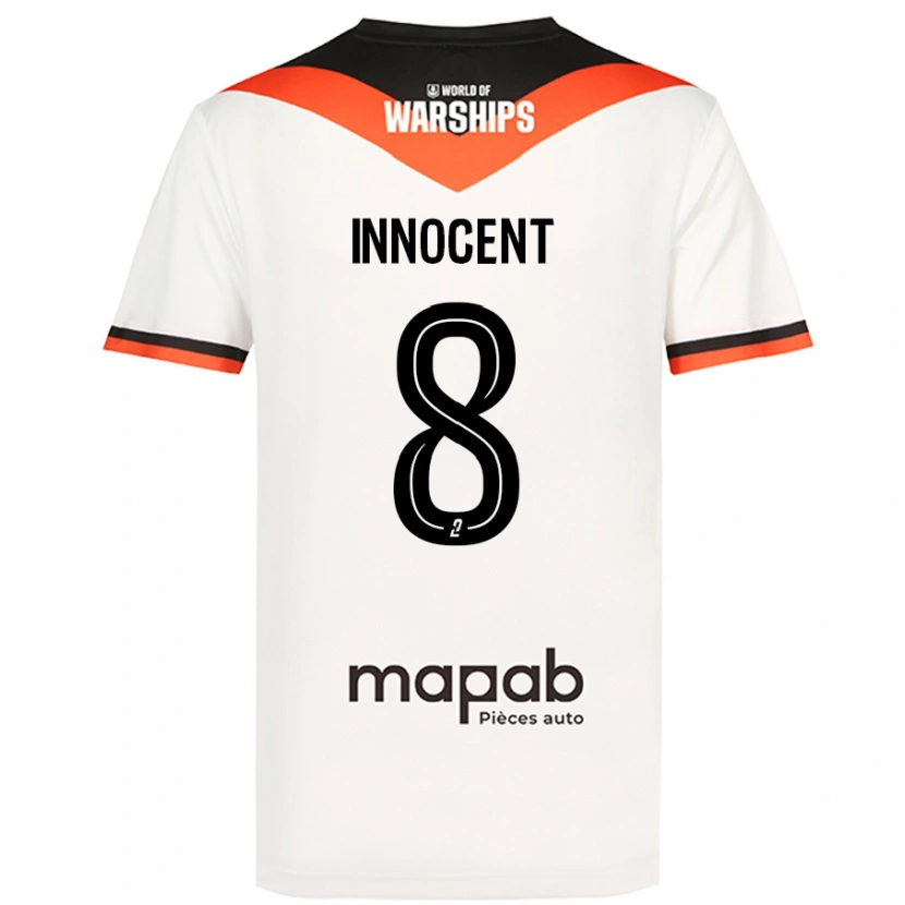 Danxen Kobiety Bonke Innocent #8 Biały Wyjazdowa Koszulka 2024/25 Koszulki Klubowe