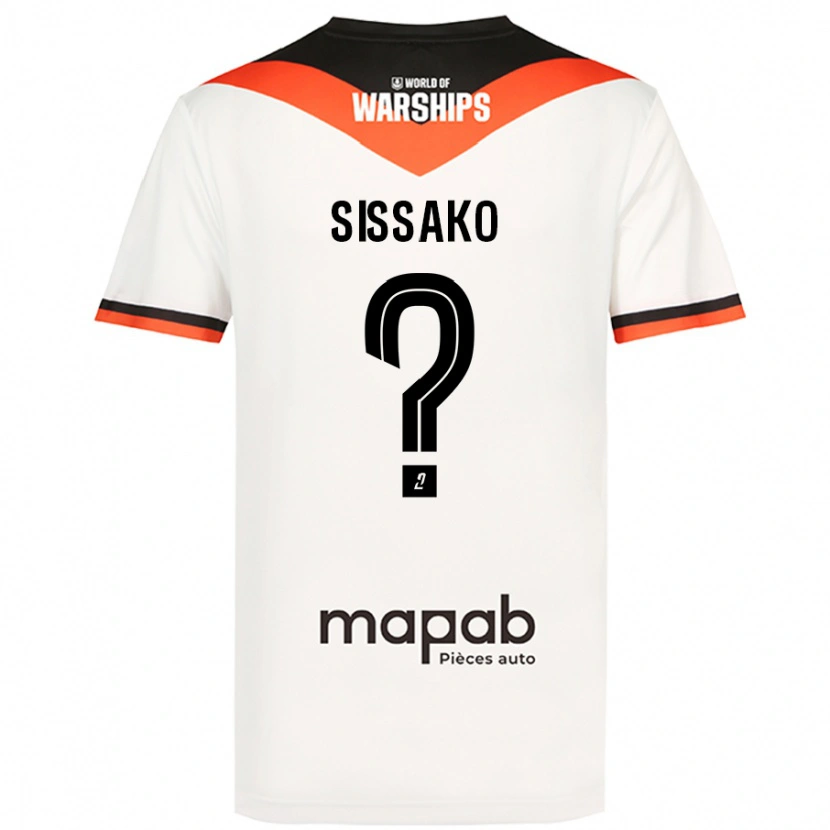 Danxen Kobiety Mohamed Sissako #0 Biały Wyjazdowa Koszulka 2024/25 Koszulki Klubowe