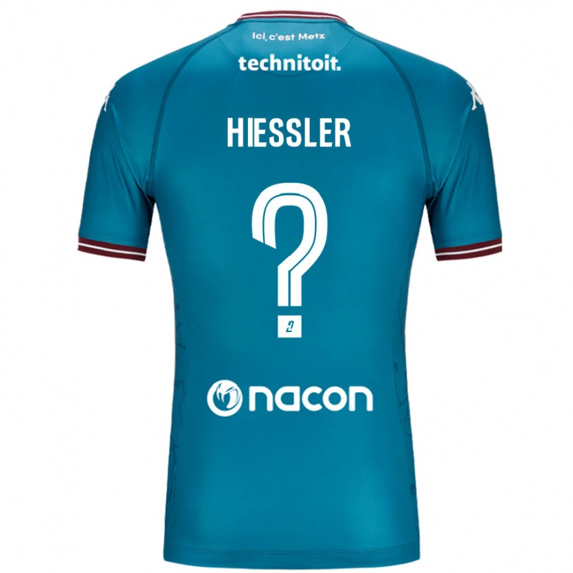 Danxen Kobiety Morgan Hiessler #0 Niebieski Petrol Wyjazdowa Koszulka 2024/25 Koszulki Klubowe