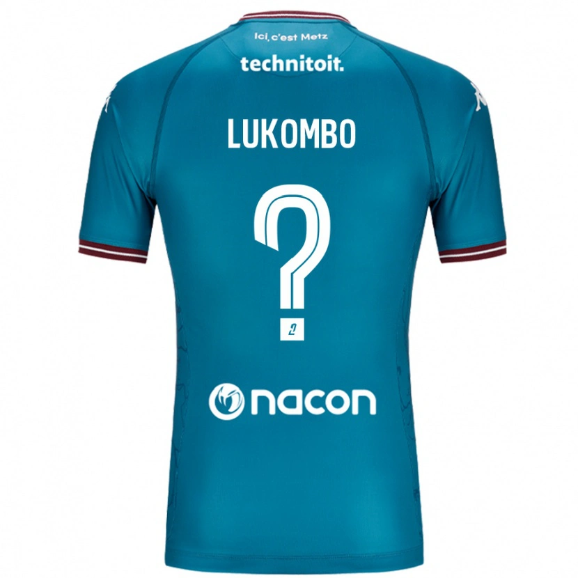 Danxen Kobiety Joseph Lukombo #0 Niebieski Petrol Wyjazdowa Koszulka 2024/25 Koszulki Klubowe