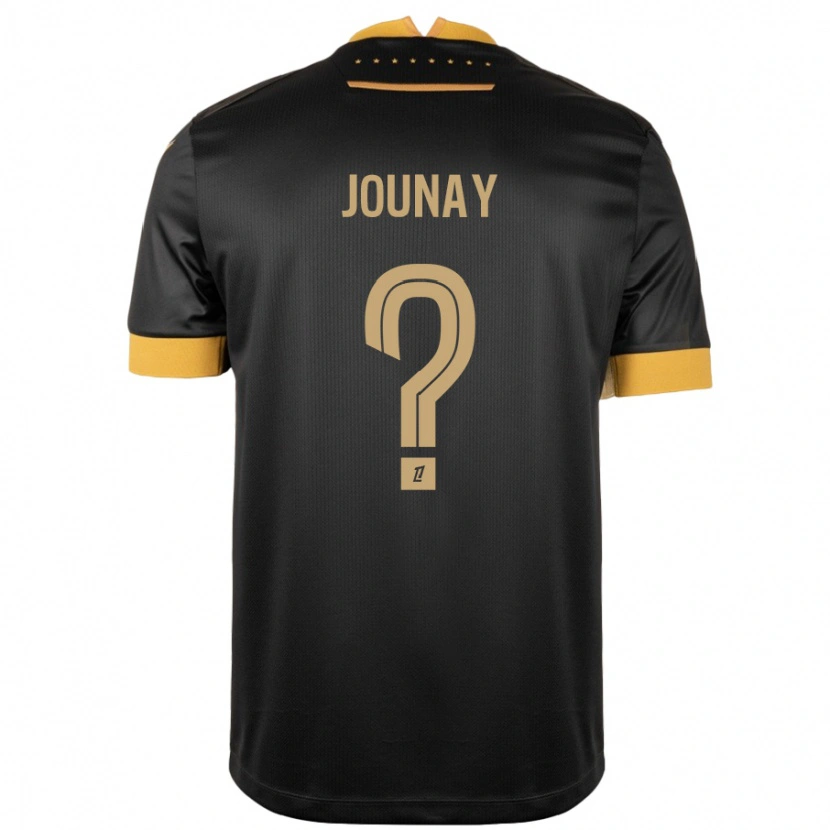 Danxen Kobiety Alix Jounay #0 Czarny Brązowy Wyjazdowa Koszulka 2024/25 Koszulki Klubowe