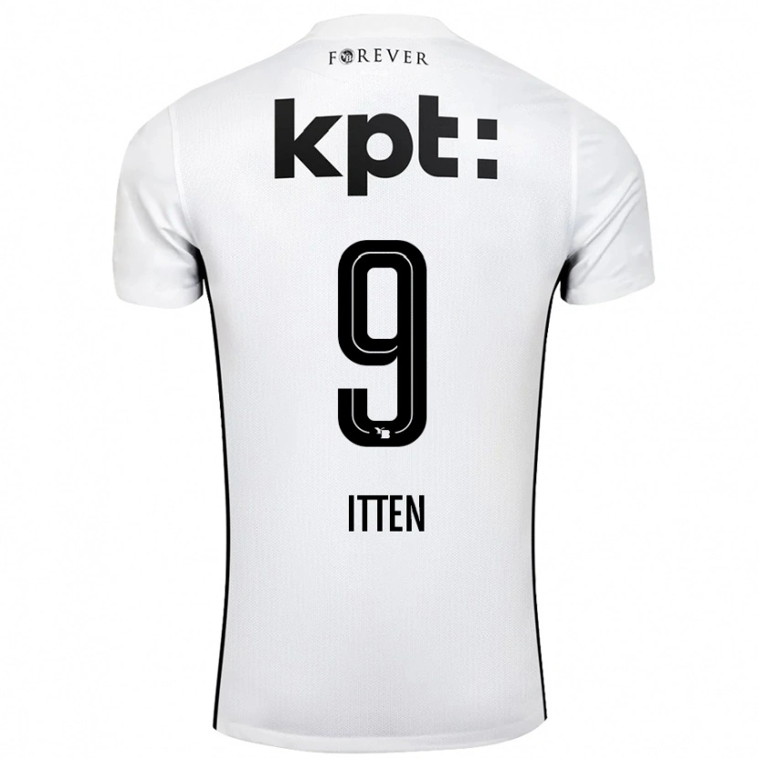 Danxen Kobiety Cedric Itten #9 Biały Czarny Wyjazdowa Koszulka 2024/25 Koszulki Klubowe