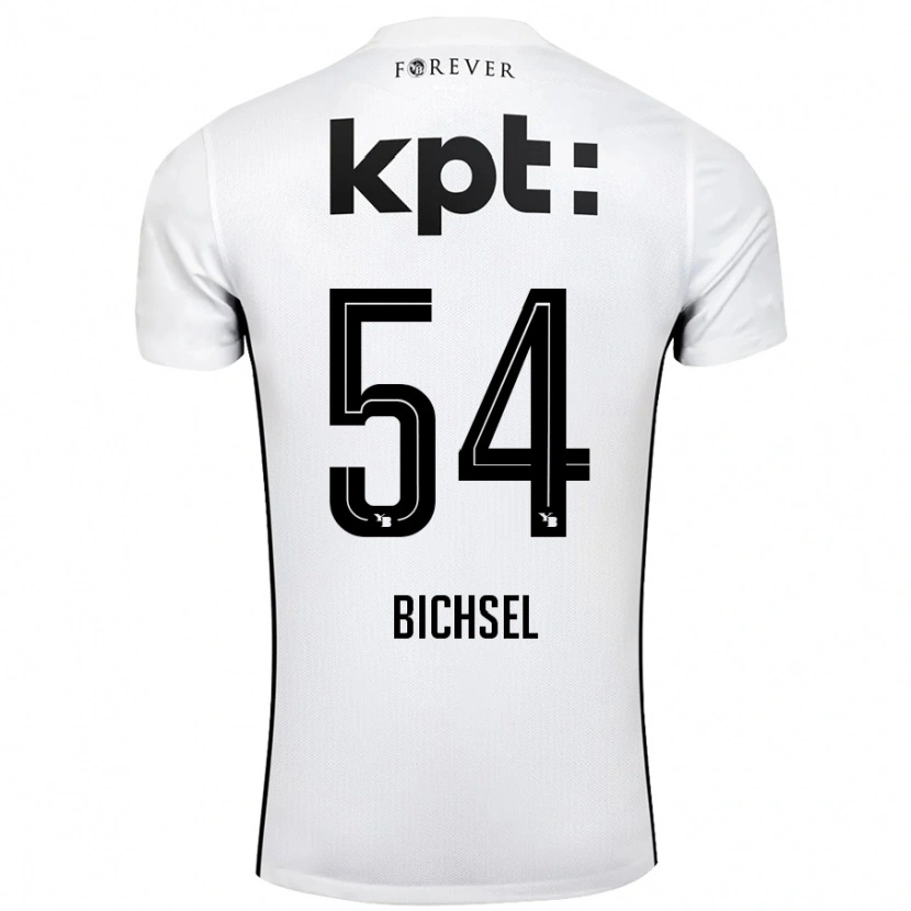 Danxen Kobiety Joel Bichsel #54 Biały Czarny Wyjazdowa Koszulka 2024/25 Koszulki Klubowe
