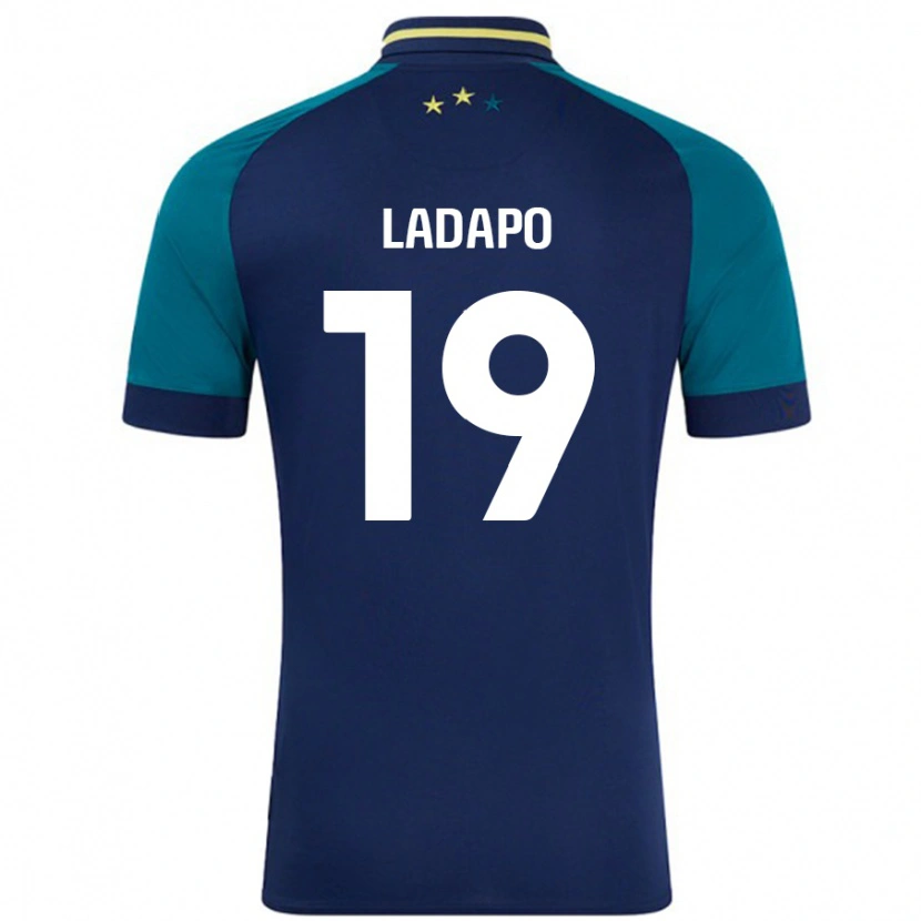 Danxen Dzieci Freddie Ladapo #19 Granatowy Ciemnozielony Wyjazdowa Koszulka 2024/25 Koszulki Klubowe