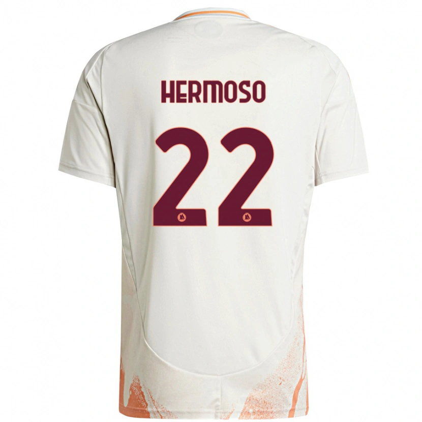 Danxen Męski Mario Hermoso #22 Kremowy Biały Pomarańczowy Wyjazdowa Koszulka 2024/25 Koszulki Klubowe