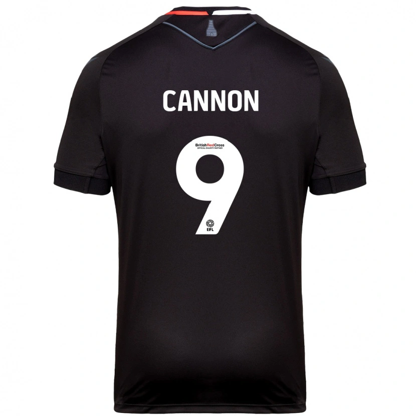 Danxen Męski Tom Cannon #9 Czarny Wyjazdowa Koszulka 2024/25 Koszulki Klubowe