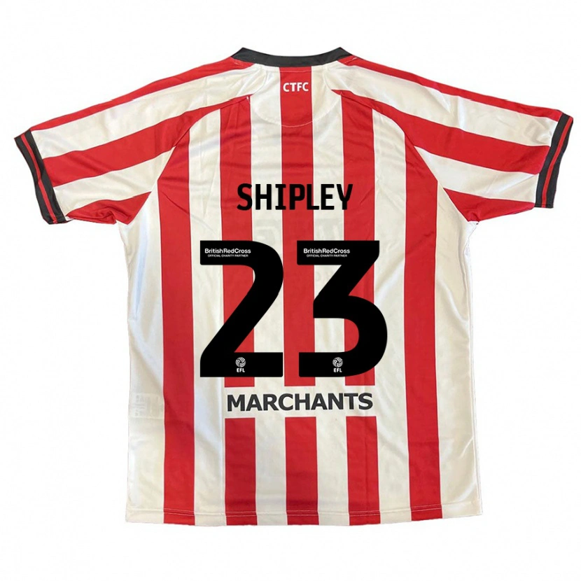 Danxen Męski Lewis Shipley #23 Czerwony Biały Domowa Koszulka 2024/25 Koszulki Klubowe