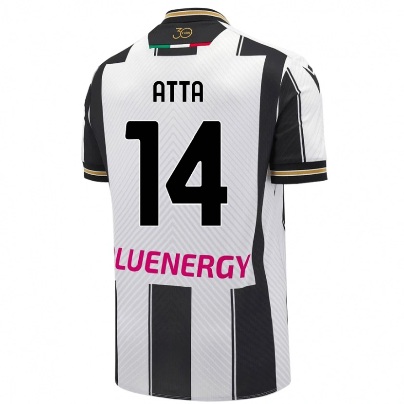 Danxen Męski Arthur Atta #14 Biały Czarny Domowa Koszulka 2024/25 Koszulki Klubowe