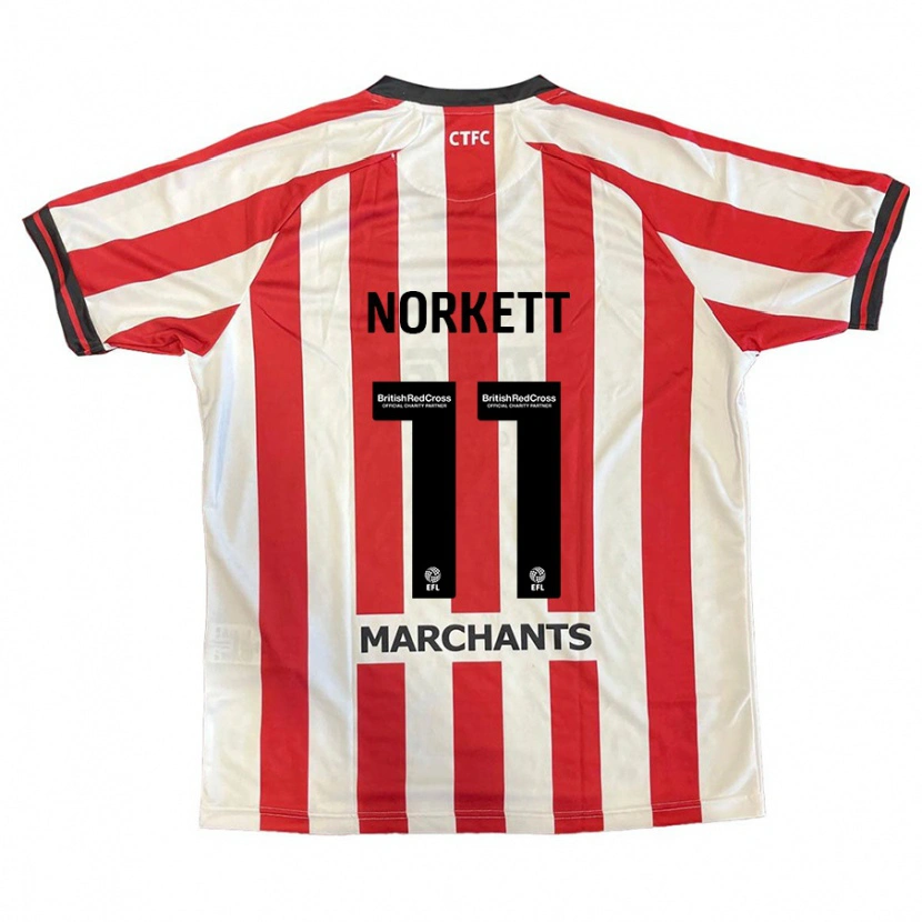Danxen Kobiety Manni Norkett #11 Czerwony Biały Domowa Koszulka 2024/25 Koszulki Klubowe
