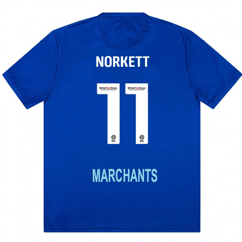 Danxen Kobiety Manni Norkett #11 Zielony Wyjazdowa Koszulka 2024/25 Koszulki Klubowe