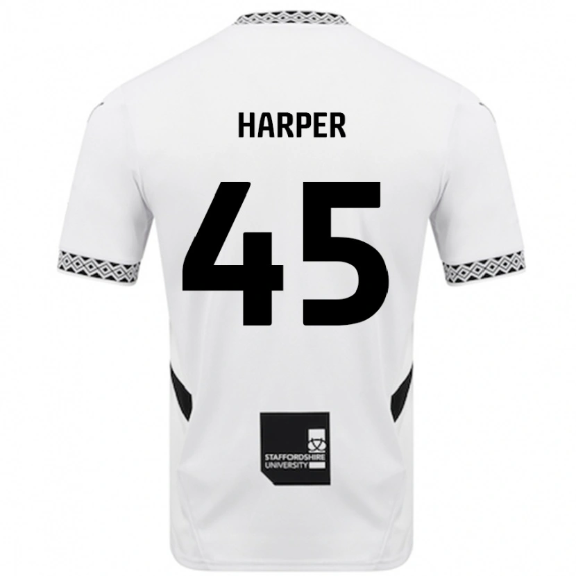 Danxen Kobiety Rekeem Harper #45 Biały Domowa Koszulka 2024/25 Koszulki Klubowe