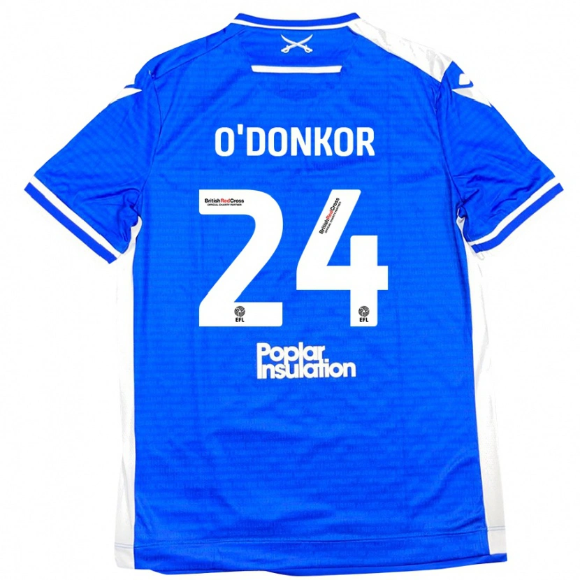 Danxen Kobiety Gatlin O'donkor #24 Niebieski Biały Domowa Koszulka 2024/25 Koszulki Klubowe