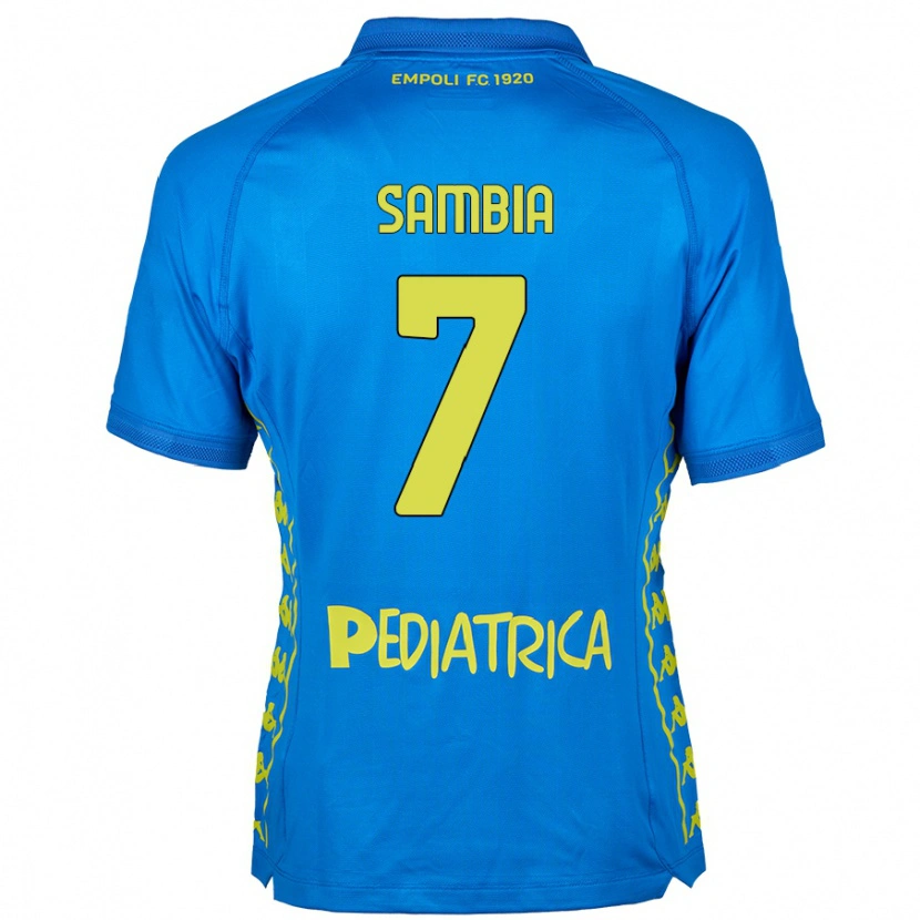 Danxen Kobiety Junior Sambia #7 Niebieski Domowa Koszulka 2024/25 Koszulki Klubowe